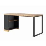 Modern Office desk 160 cm black CASTELLO left