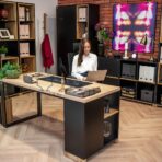 black desk