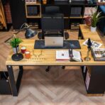 Deerhorn left-hand desk