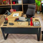 solid wood desk