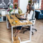 white scandinavian desk
