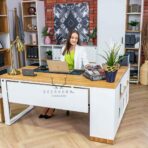 corner desk white