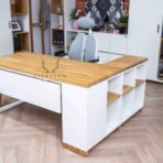 corner desk with covers