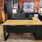 desk with covers