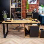 solid wood desk