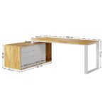 białe biurko kobiece 180x70 cm