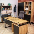 loft desk and pedestal