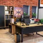 solid wood desk