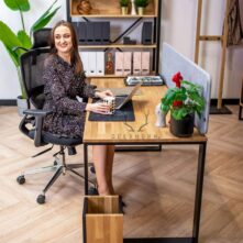 desk with cover