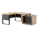 duże biurko do pracy z komputerem