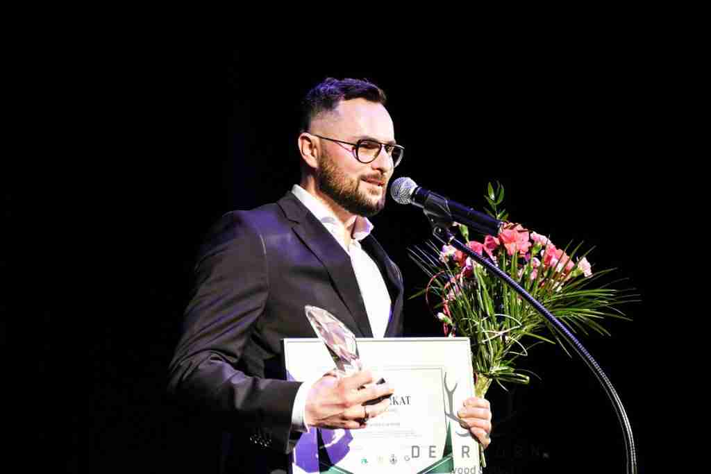 Rafał Pikul, recipient of the 2023 Biłgoraj Entrepreneurship Sieves Award