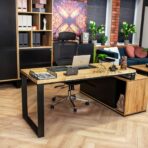 loft desk wood