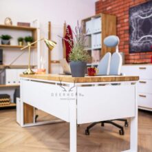 customized white desk
