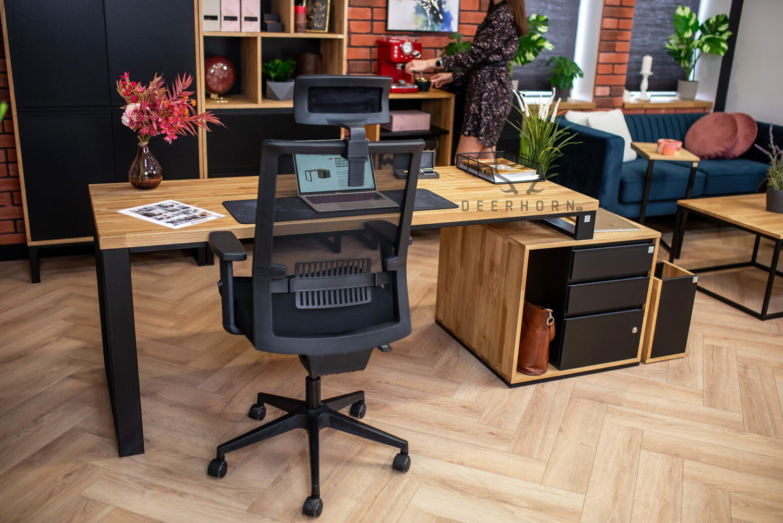 desk-with-drawers-and-boxes desk with drawers and shelves