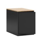 black desk pedestal