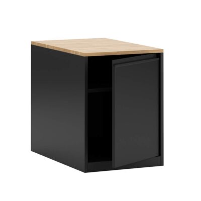 pedestal black with shelf