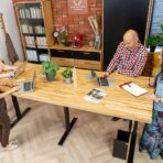 conference room table with adjustable table top height