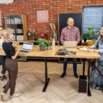 electrically raised conference table