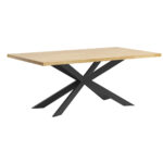 Oak spider table for conference rooms, offices, homes 200x100cm