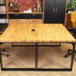 two desks standing side by side