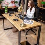 black loft desk