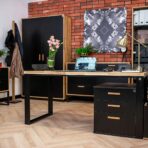 desk with pedestal, with drawers