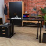 lift-up desk, with pedestal