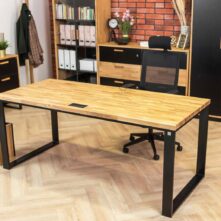 desk with furniture in the office