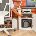 open pedestal with one shelf