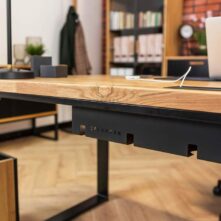 under-desk cable organizer