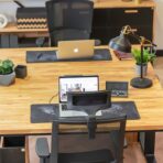 desks with black legs