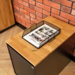 wooden desk pedestal