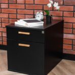 desk cabinet black