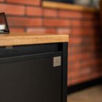 black pedestal
