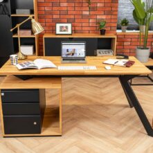 short oak desk