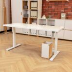 desk in white color