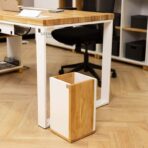 metal and wood desk