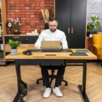 small height adjustable desk