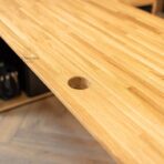 hole in wooden desk top