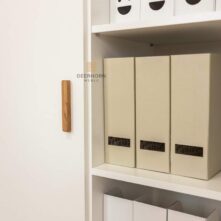 white closet with shelves