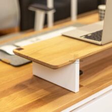 wooden laptop stand