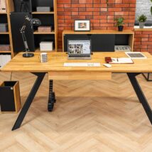 functional desk with drawer