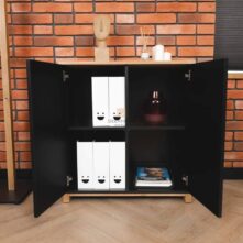 black wood chest of drawers