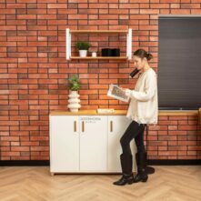 white office dressers