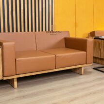 cabinet sofa in brown color