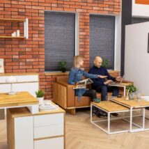 two-seater office sofa