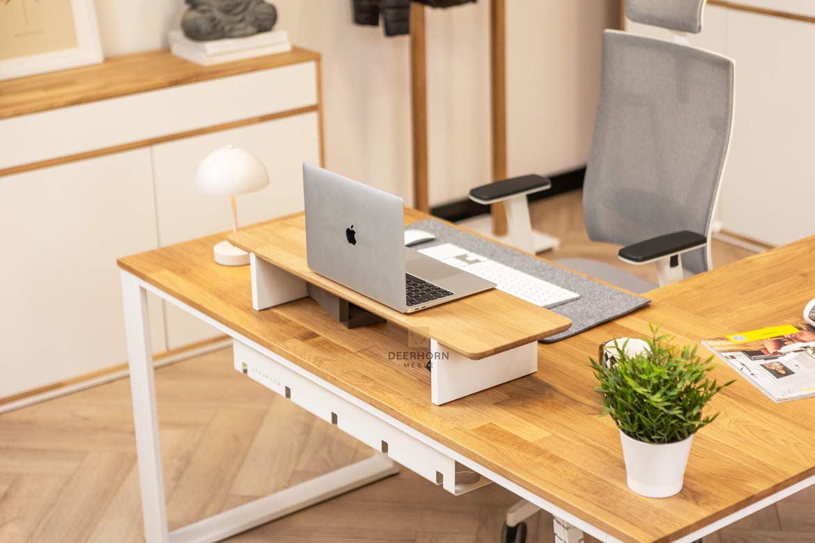 white desk extension