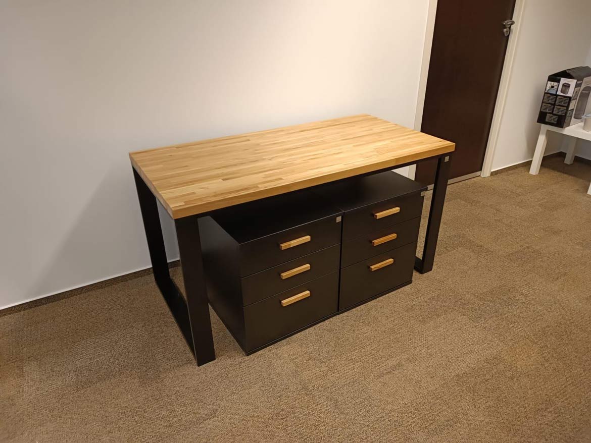pedestals under desks