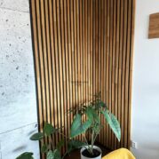 wood laths for the wall