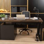 loft modern desks with pedestal
